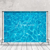 Aperturee - Water Ripples Swimming Pool Summer Photo Backdrop